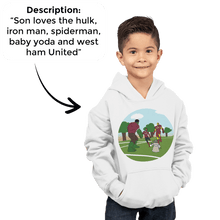 Load image into Gallery viewer, PromptKidsHoodie™ - Kids Custom Unisex Hoodie