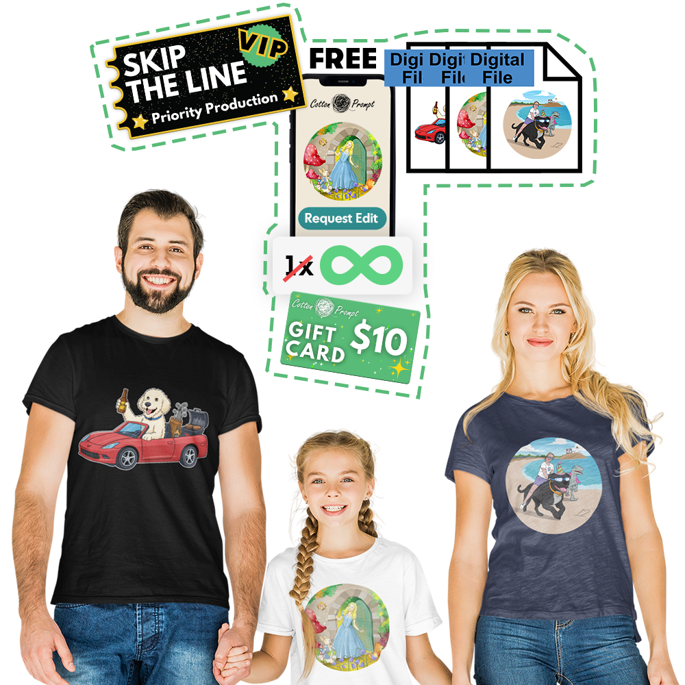 PromptTee™ - Custom Unisex T-Shirt - Pack