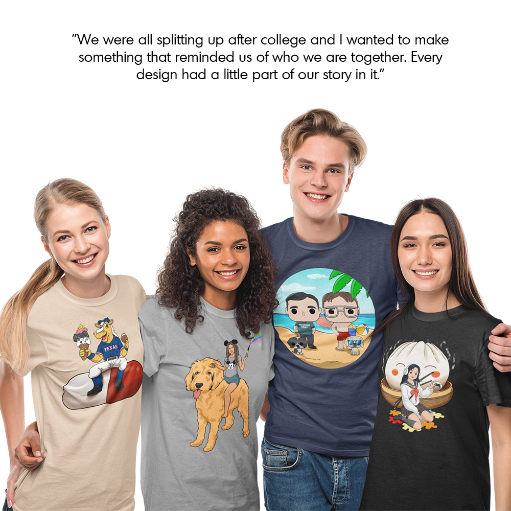 PromptTee™ Group Pack - 3-10x Unisex T-Shirts