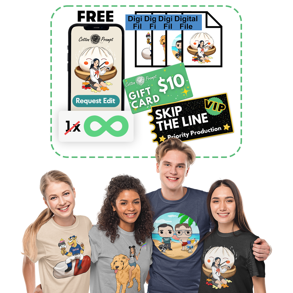 PromptTee™ - Custom Unisex T-Shirt - Pack
