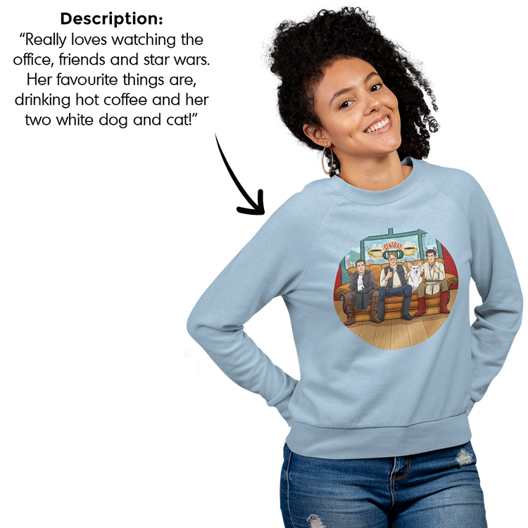 Custom illustrated PromptSweatshirt