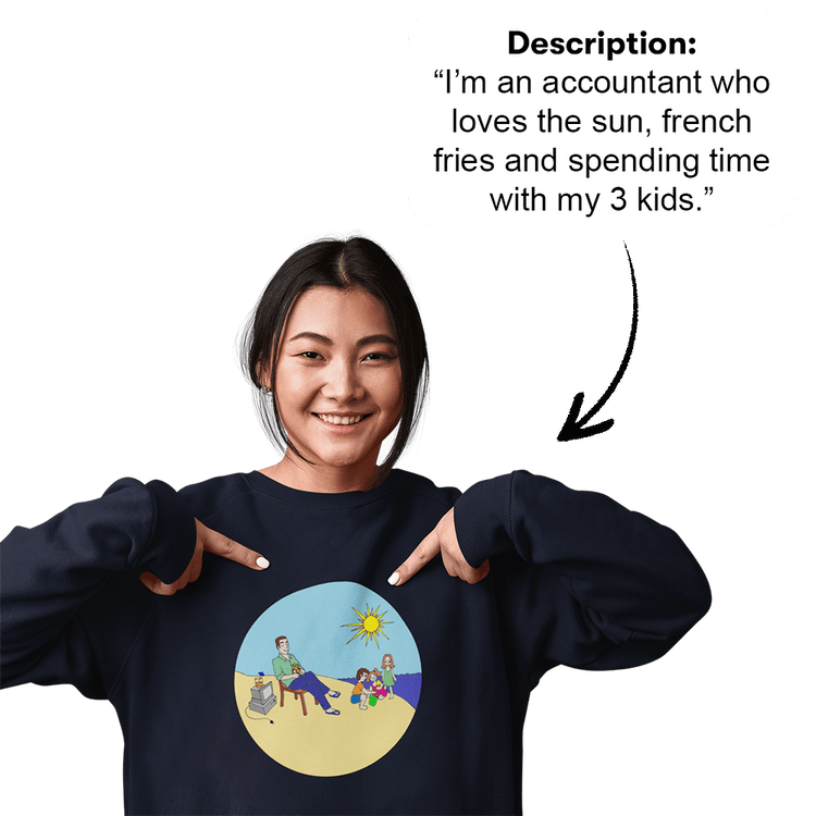PromptPrint™ - High Quality Custom Unisex Sweatshirt
