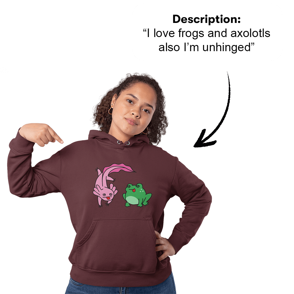 PromptPrint™ - Custom Unisex Hoodie