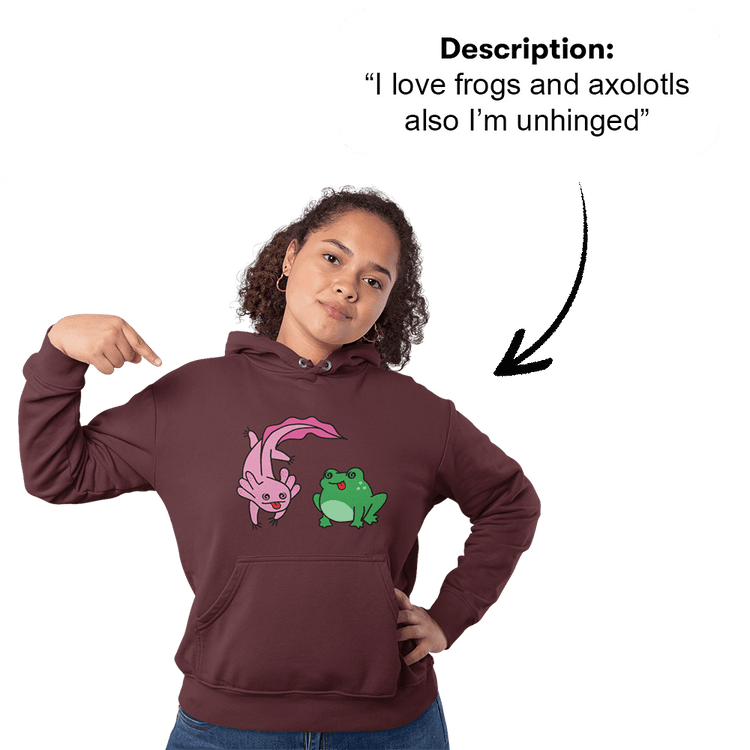 PromptPrint™ - Custom Unisex Hoodie