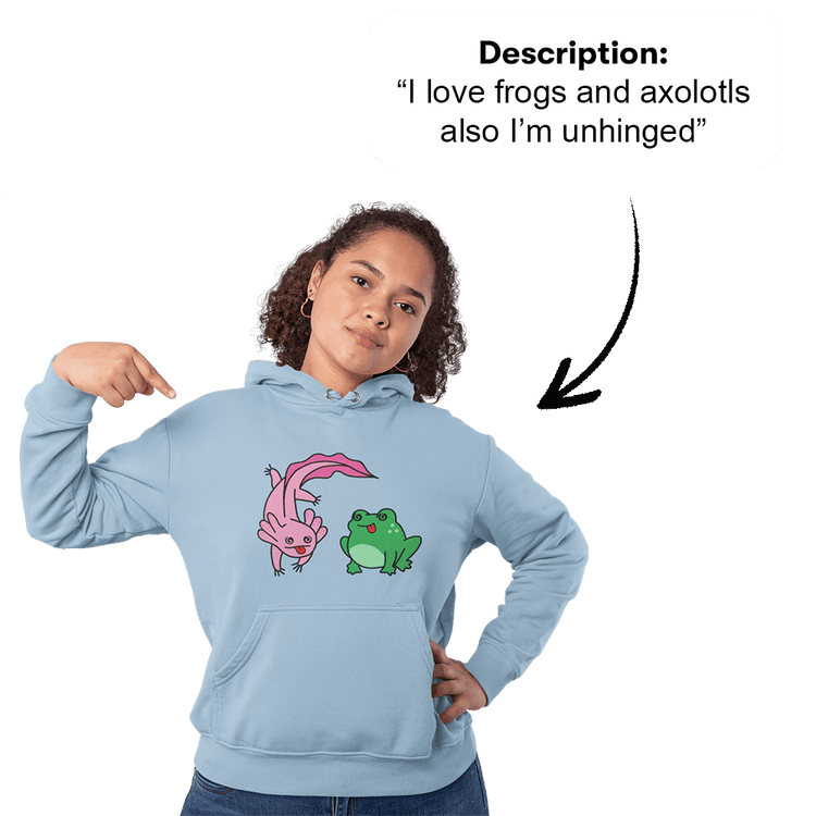 PromptPrint™ - Custom Unisex Hoodie