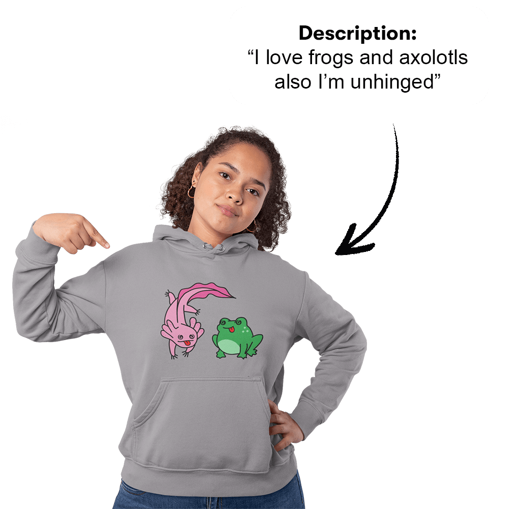 PromptPrint™ - Custom Unisex Hoodie