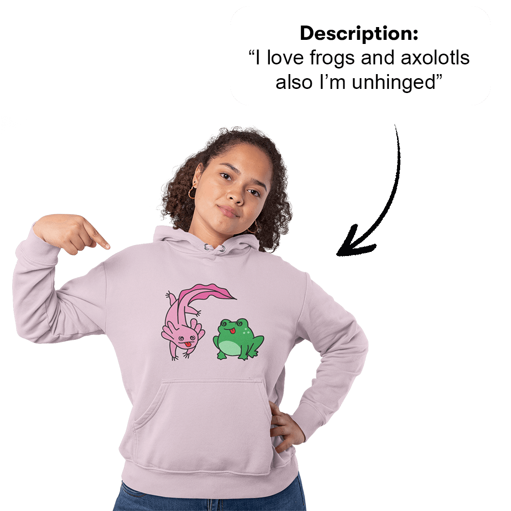 PromptPrint™ - Custom Unisex Hoodie
