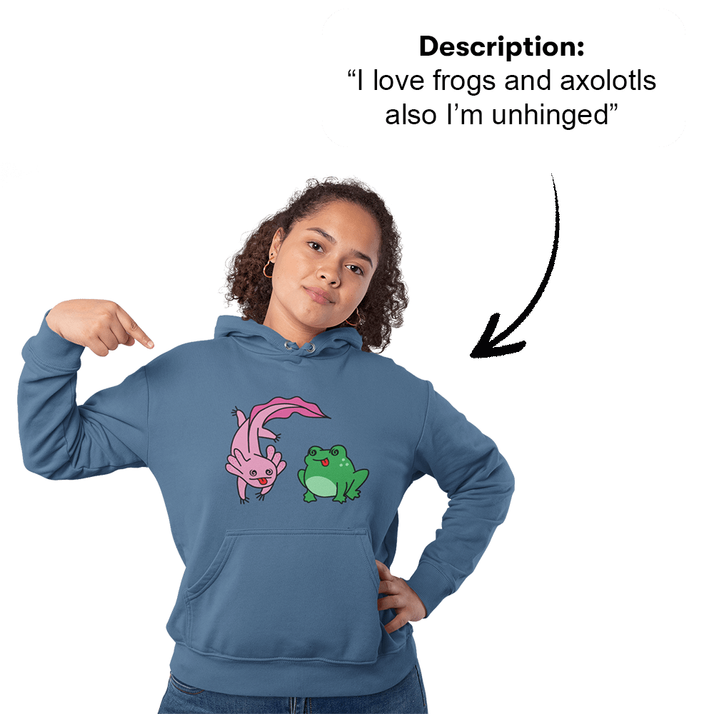PromptPrint™ - Custom Unisex Hoodie