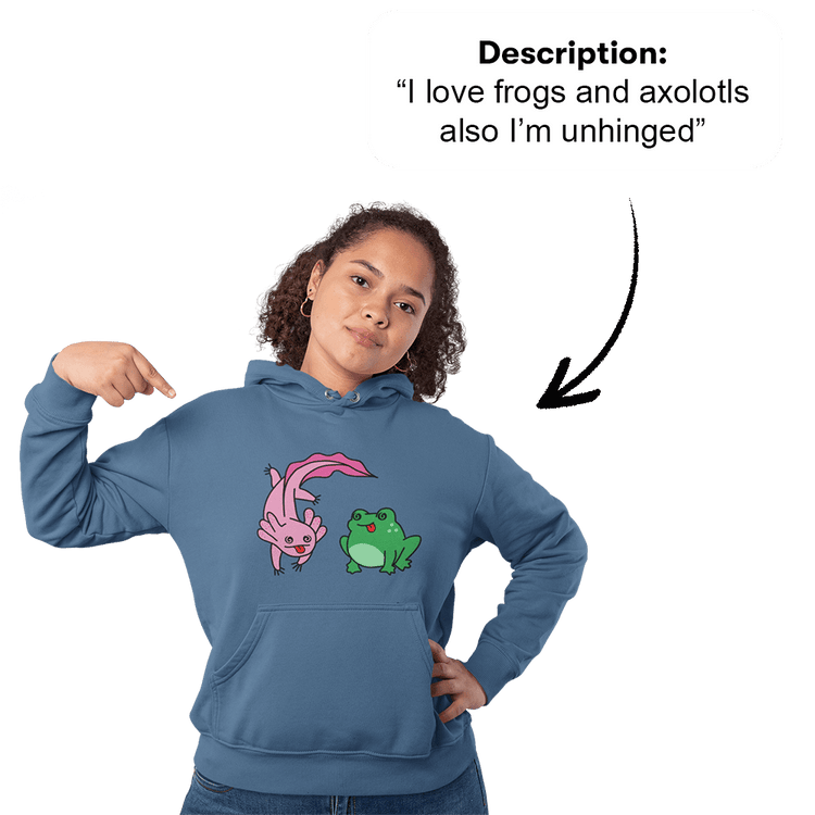 PromptPrint™ - Custom Unisex Hoodie