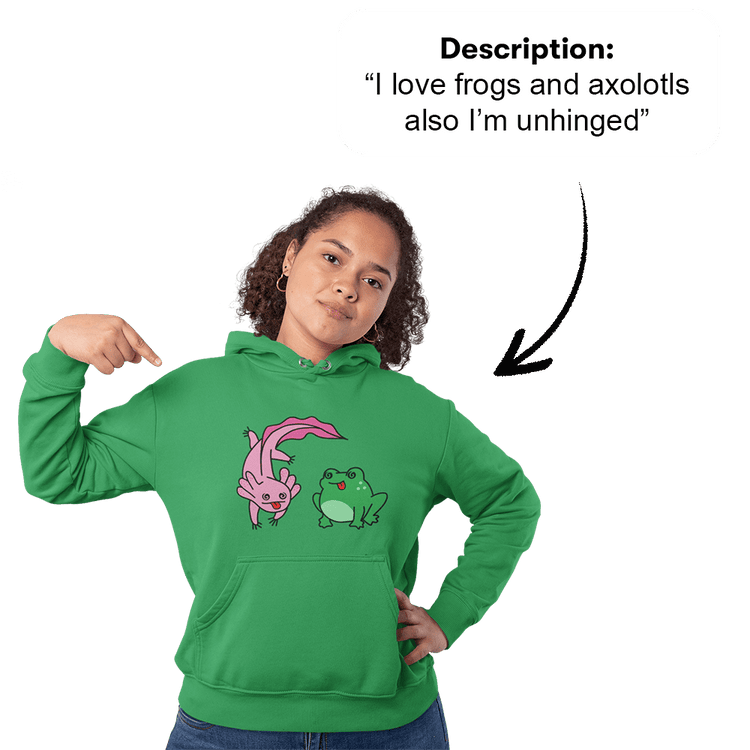 PromptPrint™ - Custom Unisex Hoodie