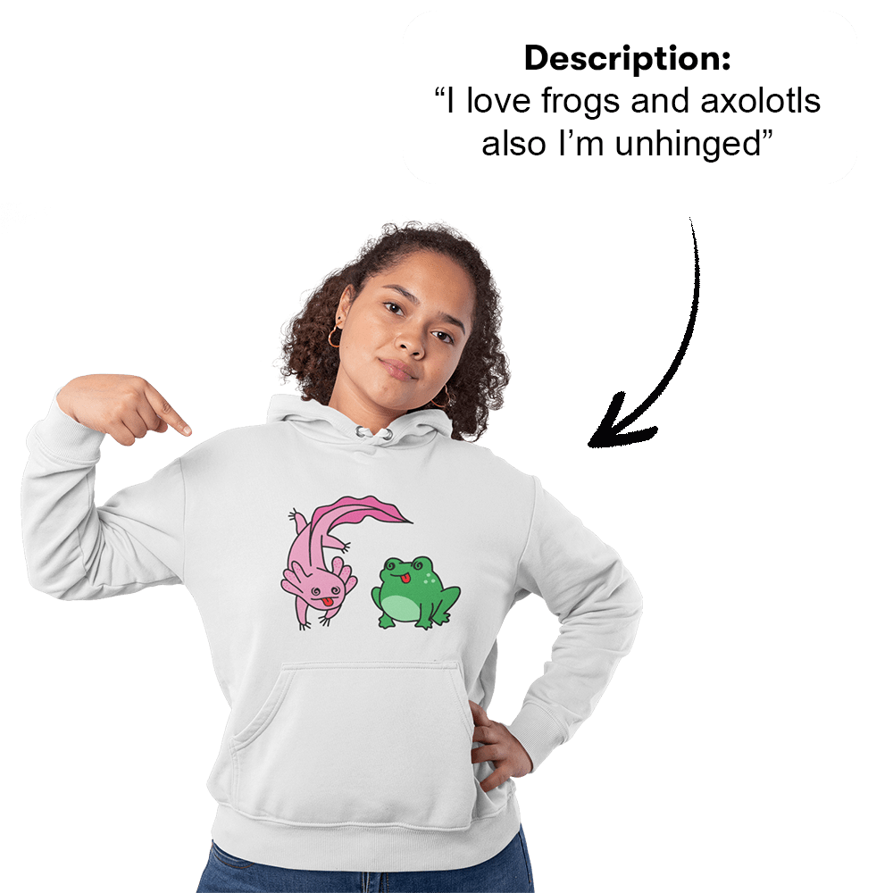 PromptPrint™ - Custom Unisex Hoodie