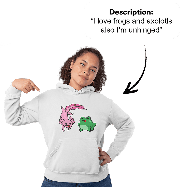 PromptPrint™ - Custom Unisex Hoodie
