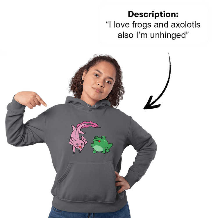 PromptPrint™ - Custom Unisex Hoodie