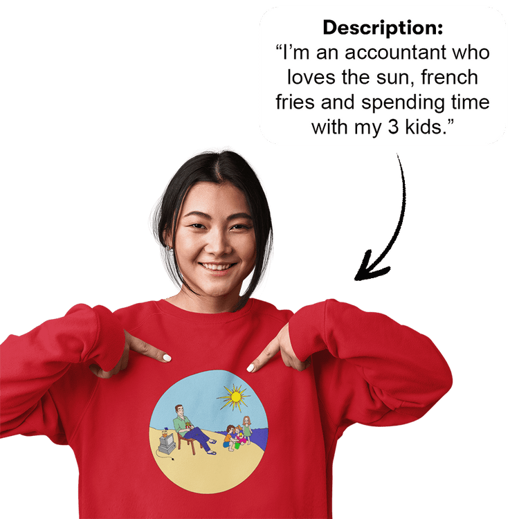 PromptPrint™ - High Quality Custom Unisex Sweatshirt