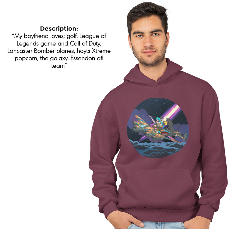 Custom illustrated PromptHoodie