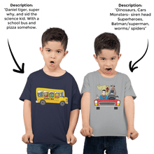 Load image into Gallery viewer, PromptKidsTee™ Twin Pack - 2x Custom Unisex Kids T-Shirt
