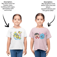 PromptKidsTee™ Twin Pack - 2x Custom Unisex Kids T-Shirt