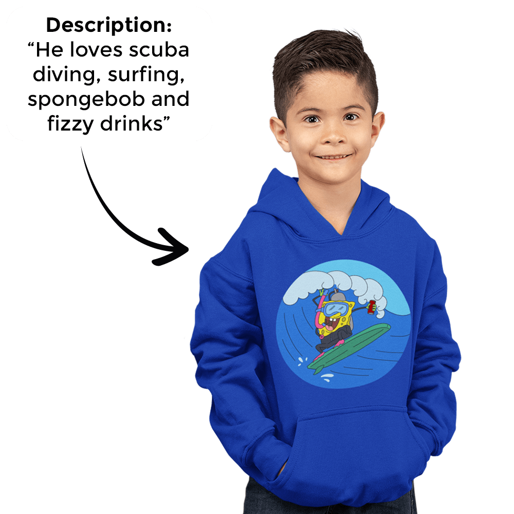 PromptKidsHoodie™ - Kids Custom Unisex Hoodie